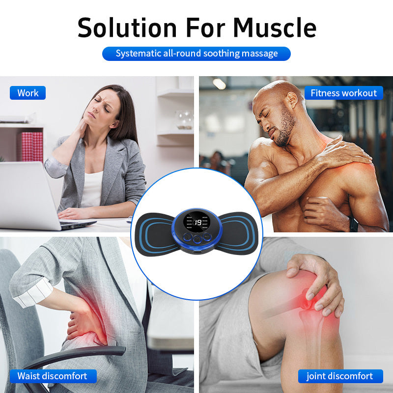 Mini Massage Patch Cervical Massager Shoulder And Neck Massager  8 Modes 19 Gears